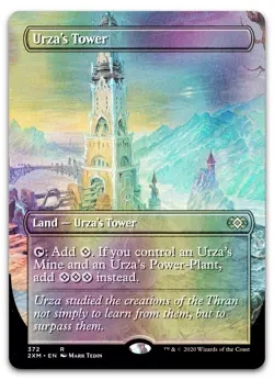 Urza's Tower (Borderless) #372 (Foil) (NM) Double Masters 2XM Magic MTG - Image 1