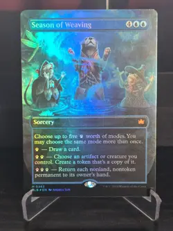 Season of Weaving (Borderless) Bloomburrow - Foil - NM - Image 1