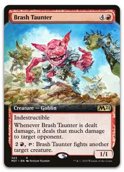 Brash Taunter (Extended Art) #363 (NM) Core Set 2021 M21 Magic MTG - Image 1