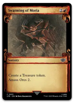 Swarming of Moria (Showcase Scrolls) #601 (NM) Lord of the Rings LTR Magic MTG - Image 1