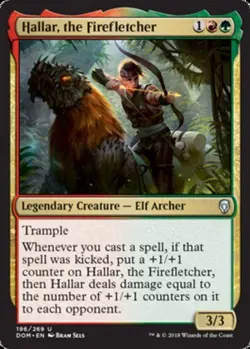 4x NM-Mint, English Foil Hallar, the Firefletcher - Foil Dominaria magicmtg - Image 1
