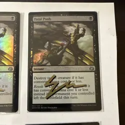 Shadow Signed By Artist - Foil Fatal Push - Aether Revolt - NM - Playset - Image 3