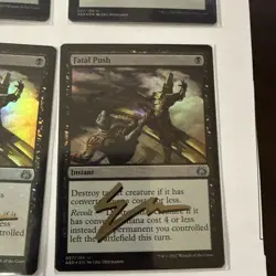 Shadow Signed By Artist - Foil Fatal Push - Aether Revolt - NM - Playset - Image 5