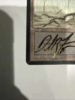 MTG: Swamp - (A) Low Branch - Near Mint - NM - Shadow Signed By Dan Frazier - - Image 5
