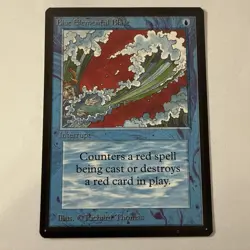 Vintage MTG Magic Beta English Card: Blue Elemental Blast - Near Mint - NM - - Image 1