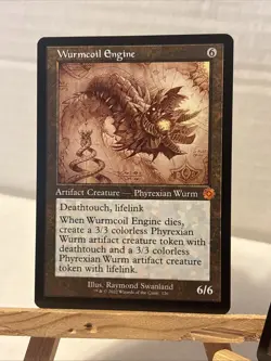 Wurmcoil Engine MTG(BRO): Brothers’ War - Schematic 126 + Retro Border Foil 63 - Image 2