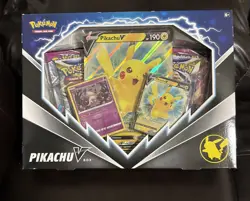 Pikachu V Box SEALED Pokemon TCG Fusion Strike Brilliant Stars New - Image 1