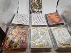 Lot Of 7 Packs Of Pokemon Sleeves; ETB Deck Sleeve Card Protectors 65per Pack - Image 1