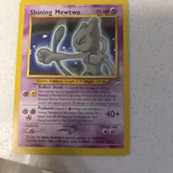 Shining Mewtwo Holo Played Secret Rare 109/105 Neo Destiny Pokemon TCG - Image 1
