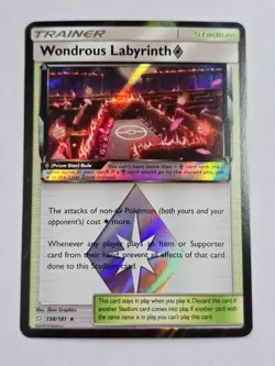 Wondrous Labyrinth ◇ 158/181 Rare Prism Star Team Up Pokemon NM - Image 1