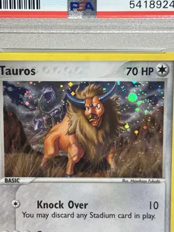 2004 P.M. POKEMON EX FIRE RED & LEAF GREEN TAUROS HOLO #16 PSA 8 NM-MT - Image 4