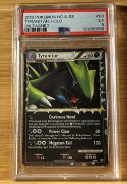 Pokemon TCG Tyranitar-EX Holo Ultra Rare #88 Primal Unleashed PSA 5 - Image 1