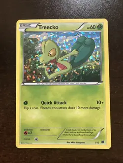 Treecko 1/12 DMG Holo Pokemon TCG McDonald’s Promo 2015 - Image 1