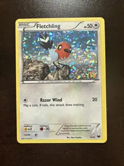 Fletchling 11/12 MP Holo Pokemon TCG McDonald’s 2014 Promo - Image 1