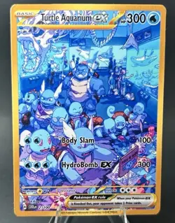 Turtle Aquarium Ex Pokemon NONTCG CUSTOM FAN ART Squirtle Wartortle Blastoise - Image 1