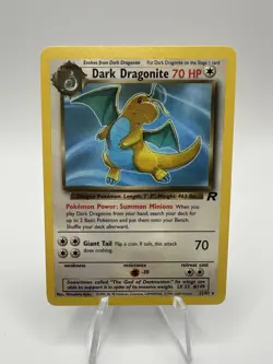 Dark Dragonite 22/82 Team Rocket Non-Holo Rare Vintage WOTC Pokemon TCG LP/NM - Image 1