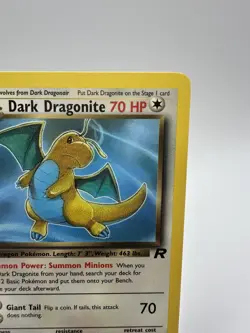 Dark Dragonite 22/82 Team Rocket Non-Holo Rare Vintage WOTC Pokemon TCG LP/NM - Image 3