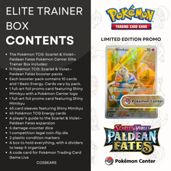 Paldean Fates ETB - Pokemon Center Exclusive - Sealed - Pokemon TCG - Image 2