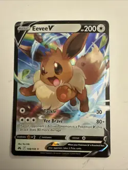 Pokemon Eevee V Ultra Rare Crown Zenith 108/159 NM - Image 1