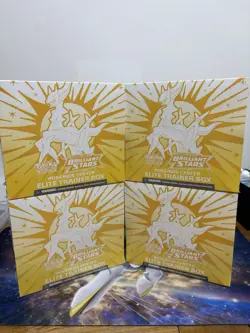 Brilliant Stars Pokemon Center Elite Trainer Box ETB Sealed Pokemon Card - Image 1