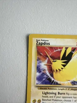 Zapdos Pokemon WOTC Black Star #23 1999 MP - Image 3
