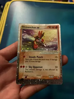 Pokemon TCG Hitmonchan EX Ruby and Sapphire Holo Ultra Rare Card 98/109 - Image 1