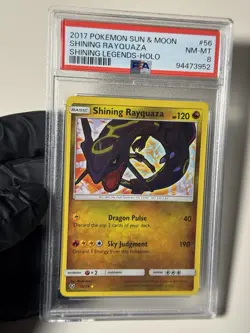 PSA 8 SHINING RAYQUAZA 53/73 HOLO SHINING LEGENDS 2017 POKEMON SUN & MOON - Image 5