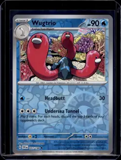 Wugtrio 057/198 Reverse Holo SV01: Scarlet & Violet Base Set Pokemon TCG NM+ - Image 1