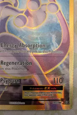 Mewtwo EX (Full Art) 103/108 Evolutions Holo 2016 Pokemon TCG - Image 3