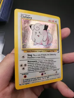 2000 POKEMON BASE SET 2 CLEFAIRY HOLO CARD 6/130 - Image 2