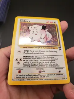 2000 POKEMON BASE SET 2 CLEFAIRY HOLO CARD 6/130 - Image 4