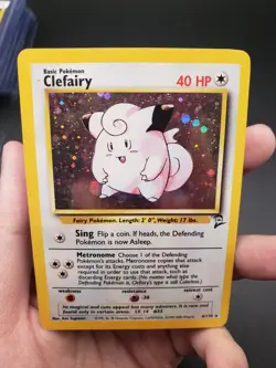 2000 POKEMON BASE SET 2 CLEFAIRY HOLO CARD 6/130 - Image 5