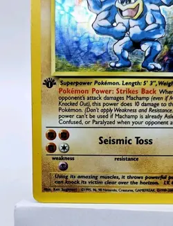 Machamp 8/102 1st Edition Base Set WOTC Pokemon LP 1999-2000 - Image 5