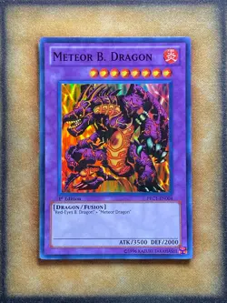 Yugioh Meteor B. Dragon PRC1-EN004 Super Rare 1st Ed LP - Image 1