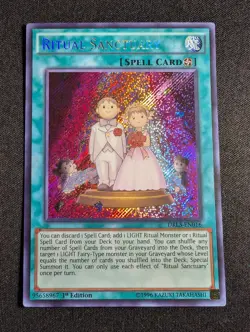 Yugioh - Ritual Sanctuary DRL3-EN016 1st Edition Secret Rare NM - Image 1