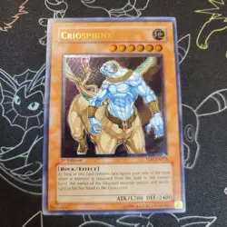 Criosphinx (UTR) TLM-EN013 The Lost Millennium 1st Edition Yugioh Tcg - Image 1