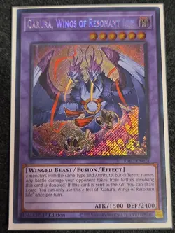 1x Garura, Wings of Resonate Life 1st Edition Secret Rare RA02-EN024 Yu-Gi-Oh! - Image 1