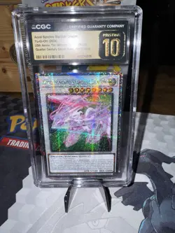 Yugioh Stardust Dragon Quarter Century Secret Rare Black Label Grade 10 Not Psa - Image 1