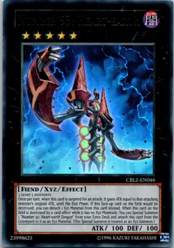 Yugioh Number 53: Heart-eartH CBLZ-EN046 Ultra Rare NM - Image 1
