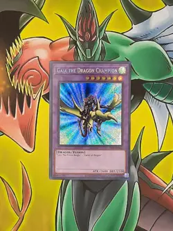 Yu-Gi-Oh! Gaia The Dragon Champion LOB-EN125 25th Secret Rare Unlimited NM - Image 1