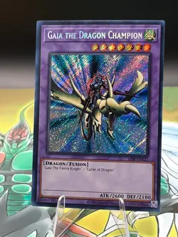 Yu-Gi-Oh! Gaia The Dragon Champion LOB-EN125 25th Secret Rare Unlimited NM - Image 2