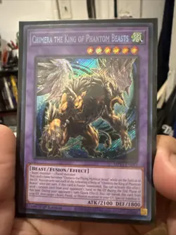 Yugioh Chimera the King of Phantom Beasts MP24-EN095 1st Ed Secret Rare Misprint - Image 1