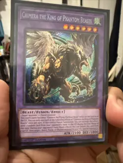 Yugioh Chimera the King of Phantom Beasts MP24-EN095 1st Ed Secret Rare Misprint - Image 3