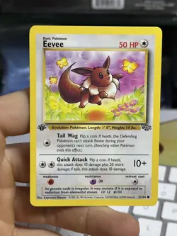 #2 1st Edition Eevee 51/64 Jungle 1999 WOTC Vintage Pokemon Card TCG - Image 3
