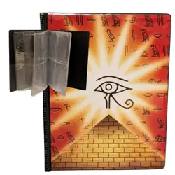 Vintage Yu-Gi-Oh TOY SITE Ancient Egypt Pyramid Eye 80 Trading Card Album Binder - Image 1