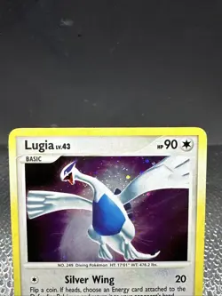 Lugia 14/132 MP Holo Rare w/ 4 Swirls and HOLO BLEED Secret Wonders Pokemon Card - Image 3