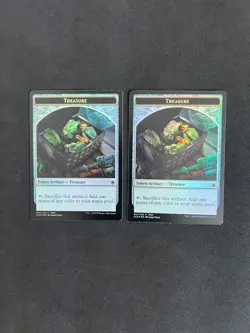 Merfolk Treasure Token *Foil* x2 [2018 FNM Promo] Magic MTG Cards NM/LP - Image 2