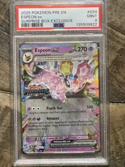 Espeon ex - (Prismatic Evolutions Stamp) 034/131 Cards & Products Holo PSA 9 - Image 1