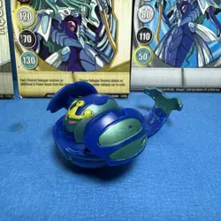 Bakugan Battle Brawlers Aquos Sirenoid B2 460G Classic Rare W/ 4 Cards RARE - Image 1