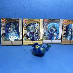 Bakugan Battle Brawlers Aquos Sirenoid B2 460G Classic Rare W/ 4 Cards RARE - Image 4